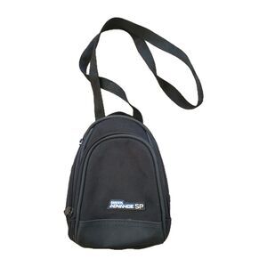 Gameboy Advance SP Black Canvas Carry Bag Video Game Travel 3 Compartment